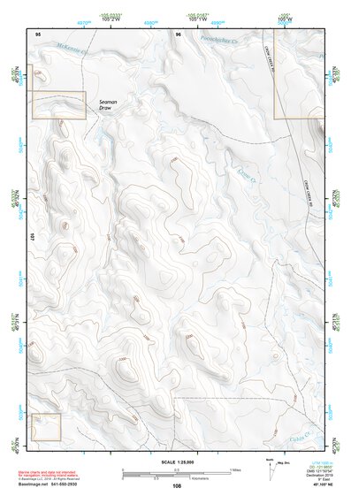 45105NE Page 108 Powderville Topo Preview 1