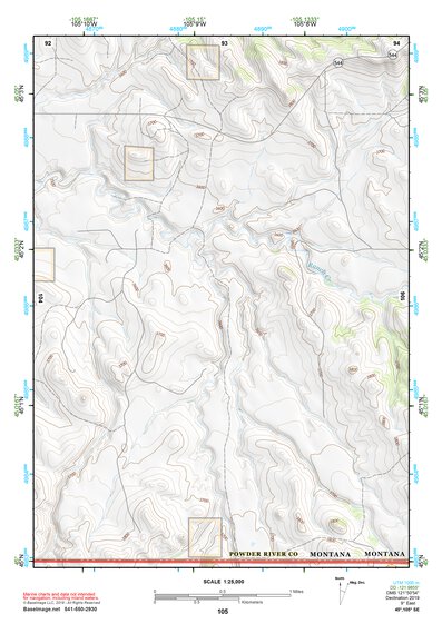 45105SE Page 105 Broadus Topo Preview 1