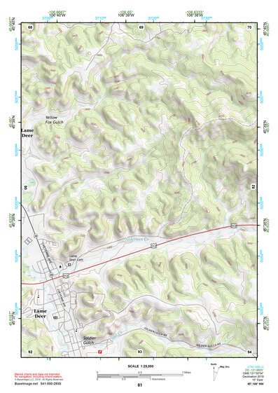 45106NW Page 81 Lame Deer Topo Preview 1