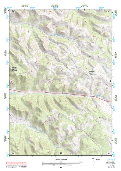 45106NW Page 83 Lame Deer Topo Preview 1