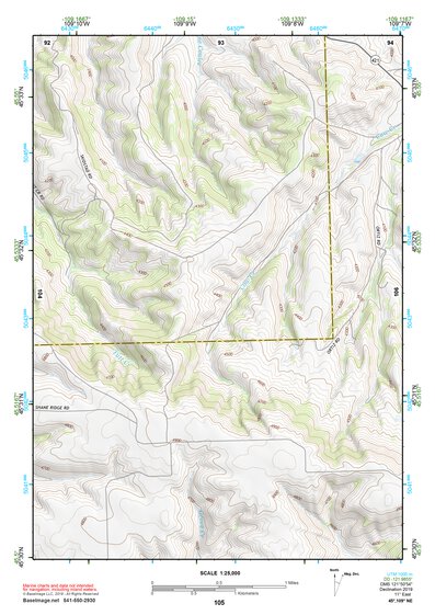 45109NE Page 105 Big Timber Topo Preview 1