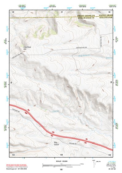 45109NW Page 93 Big Timber Topo Preview 1