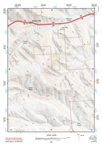 45109SE Page 81 Red Lodge Topo Preview 1