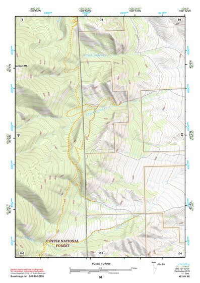 45109SE Page 91 Red Lodge Topo Preview 1