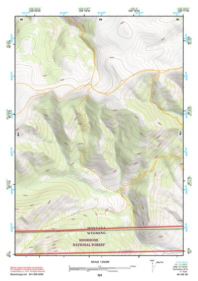 45109SE Page 101 Red Lodge Topo Preview 1
