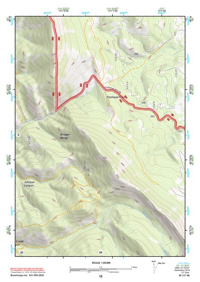 45111NE Page 12 Bozeman Topo Preview 1