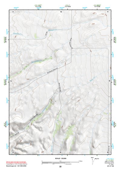 45111NE Page 22 Bozeman Topo Preview 1