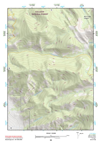 45111NE Page 24 Bozeman Topo Preview 1