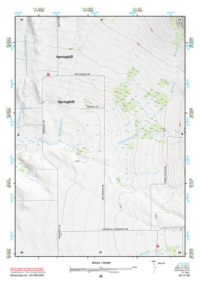 45111NE Page 35 Bozeman Topo Preview 1
