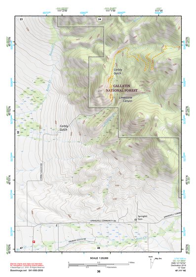 45111NE Page 36 Bozeman Topo Preview 1
