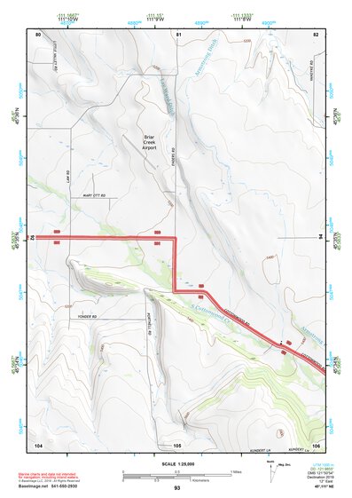 45111NE Page 93 Bozeman Topo Preview 1