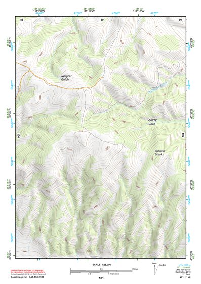 45111NE Page 101 Bozeman Topo Preview 1