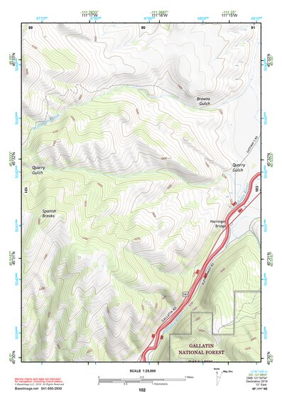 45111NE Page 102 Bozeman Topo Preview 1
