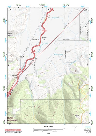 45111NE Page 103 Bozeman Topo Preview 1