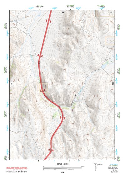 45111NW Page 104 Bozeman Topo Preview 1