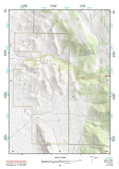 45112NE Page 11 Butte South Topo Preview 1