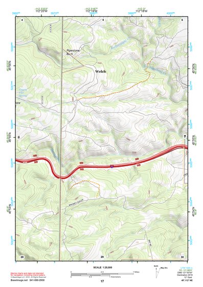 45112NE Page 17 Butte South Topo Preview 1