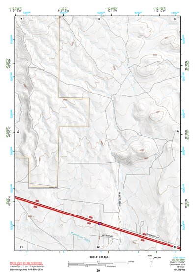45112NE Page 20 Butte South Topo Preview 1