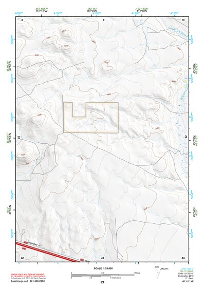 45112NE Page 21 Butte South Topo Preview 1