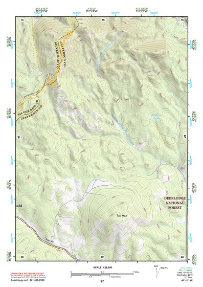 45112NE Page 27 Butte South Topo Preview 1