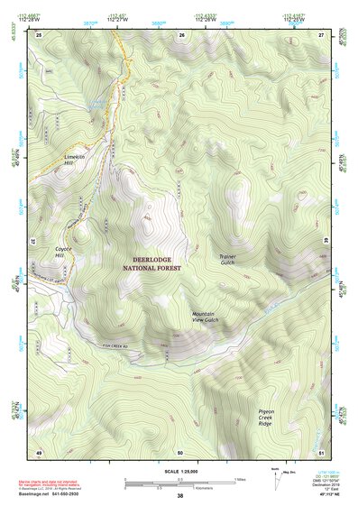45112NE Page 38 Butte South Topo Preview 1