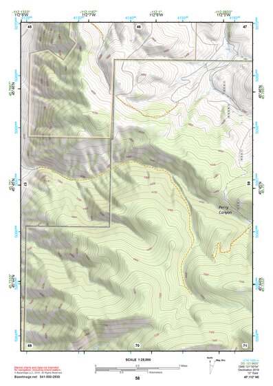 45112NE Page 58 Butte South Topo Preview 1