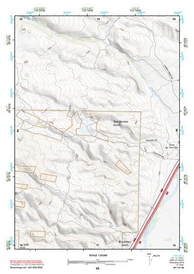 45112NE Page 65 Butte South Topo Preview 1