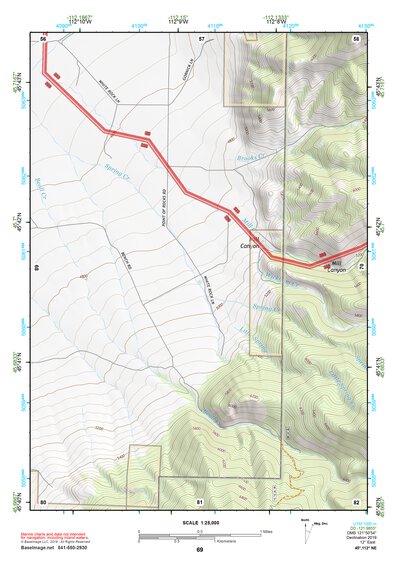 45112NE Page 69 Butte South Topo Preview 1