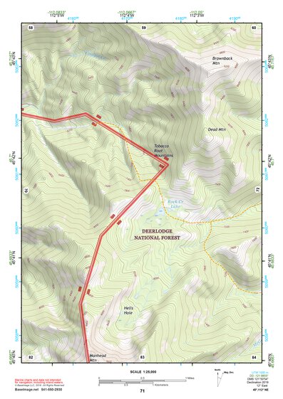 45112NE Page 71 Butte South Topo Preview 1