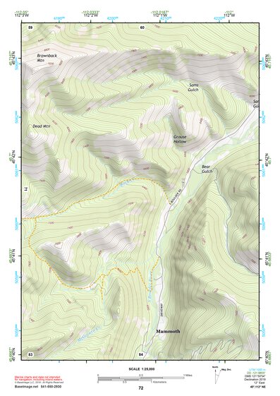 45112NE Page 72 Butte South Topo Preview 1