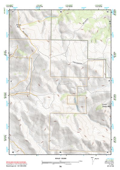 45112NE Page 74 Butte South Topo Preview 1