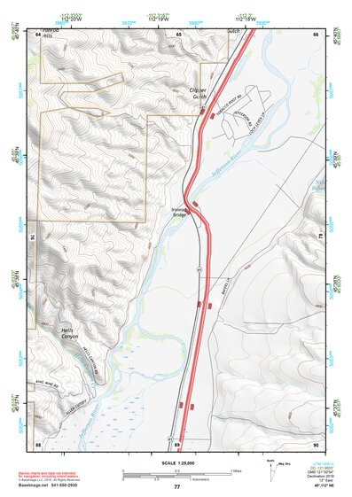 45112NE Page 77 Butte South Topo Preview 1
