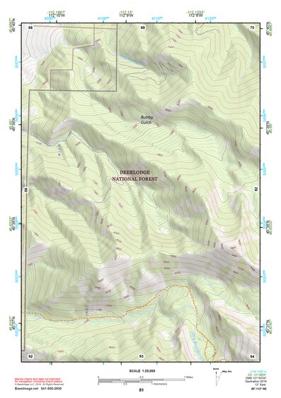 45112NE Page 81 Butte South Topo Preview 1