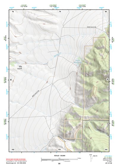 45112NE Page 91 Butte South Topo Preview 1