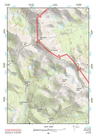 45112NE Page 94 Butte South Topo Preview 1
