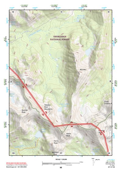 45112NE Page 95 Butte South Topo Preview 1