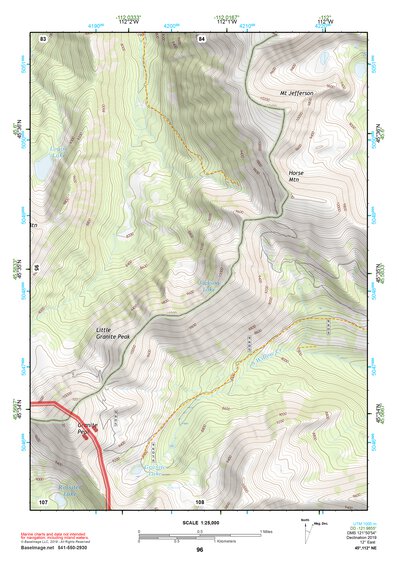 45112NE Page 96 Butte South Topo Preview 1