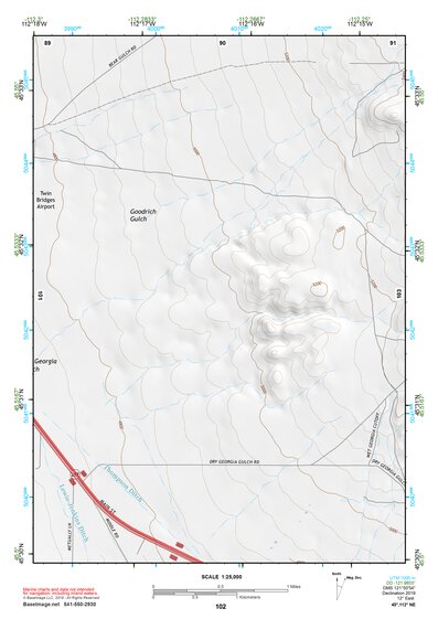 45112NE Page 102 Butte South Topo Preview 1