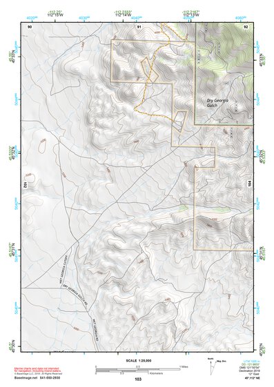 45112NE Page 103 Butte South Topo Preview 1