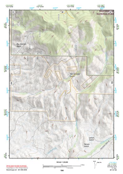 45112NE Page 104 Butte South Topo Preview 1