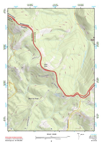 45114SE Page 4 Bighorn Crags Topo Preview 1