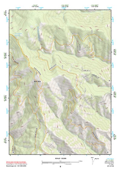 45114SE Page 8 Bighorn Crags Topo Preview 1