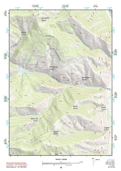 45114SE Page 12 Bighorn Crags Topo Preview 1