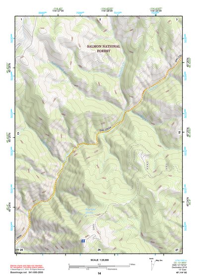 45114SE Page 14 Bighorn Crags Topo Preview 1