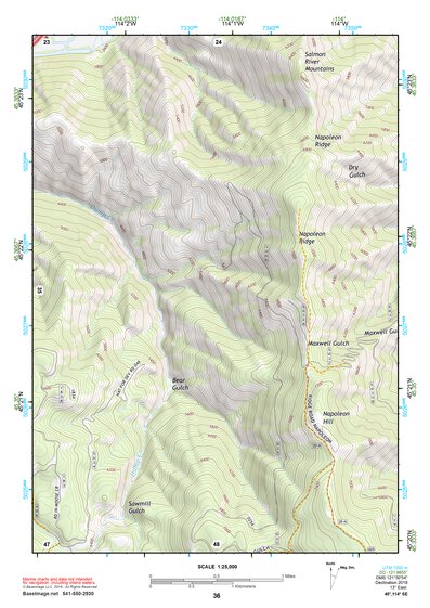 45114SE Page 36 Bighorn Crags Topo Preview 1