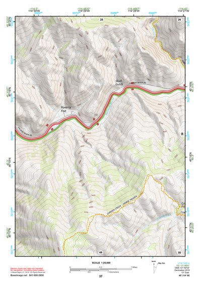 45114SE Page 37 Bighorn Crags Topo Preview 1
