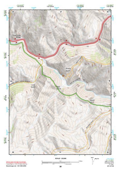 45114SE Page 39 Bighorn Crags Topo Preview 1