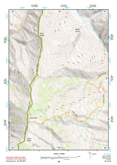 45114SE Page 52 Bighorn Crags Topo Preview 1