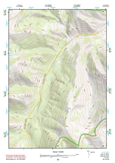 45114SE Page 73 Bighorn Crags Topo Preview 1