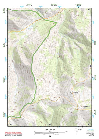45114SE Page 74 Bighorn Crags Topo Preview 1